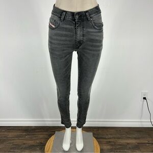 💕 diesel Women's Gray Skinny Jeans 26x30